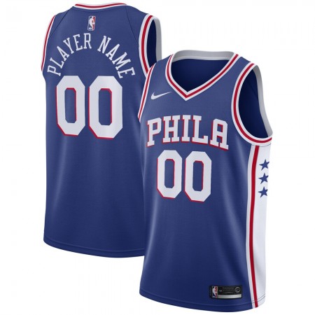 Herren NBA Philadelphia 76ers Trikot Benutzerdefinierte Nike 2020-2021 Icon Edition Swingman